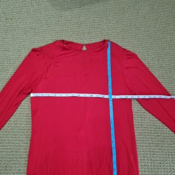 Vintage Miss O by Oscar De La Renta Red Maxi Dress Size Tag 12 - Picture 9 of 12